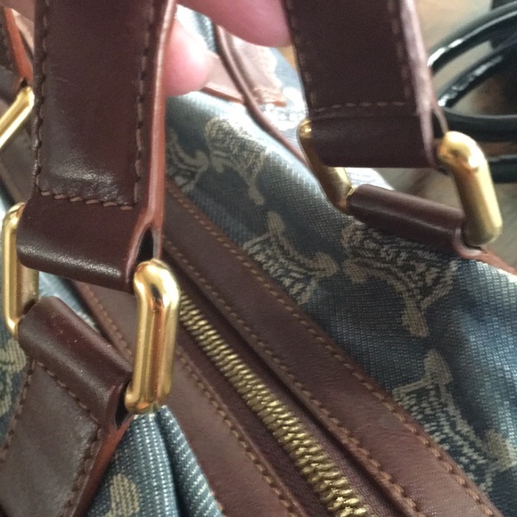 EUC Celine Denim Leather Trimmed - Picture 9 of 16